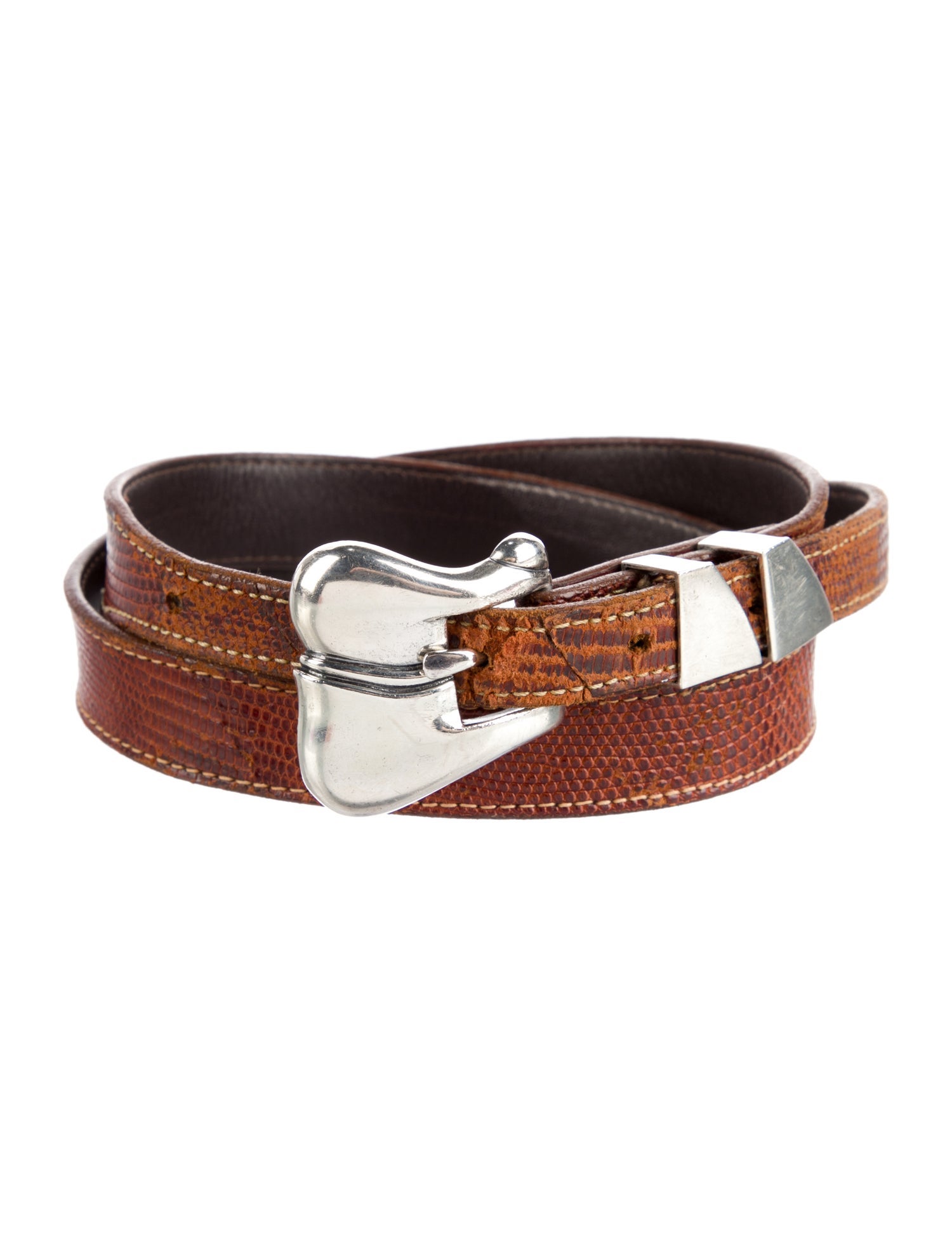 Kieselstein-Cord Skinny Leather Belt