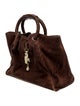 Kieselstein-Cord Suede Top Handle Bag