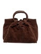 Kieselstein-Cord Suede Top Handle Bag