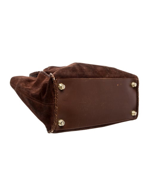 Kieselstein-Cord Suede Top Handle Bag