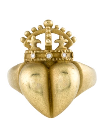 Kieselstein-Cord 18K Diamond Crowned Heart Ring