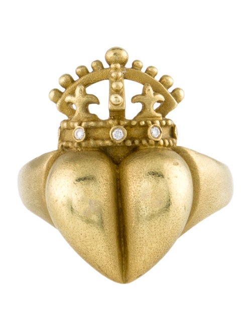 Kieselstein-Cord 18K Diamond Crowned Heart Ring