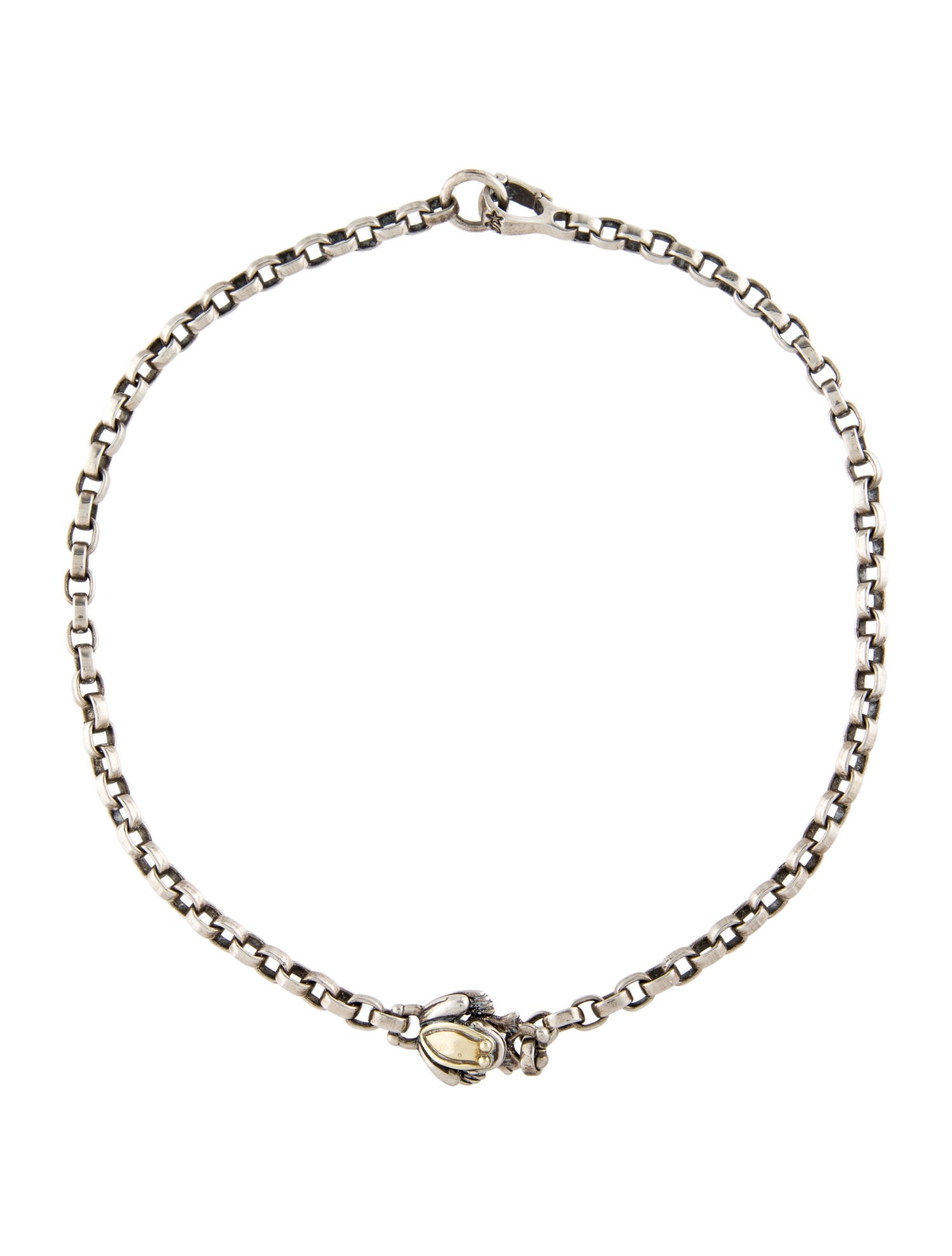 Kieselstein-Cord Two-Tone Frog Pendant Necklace