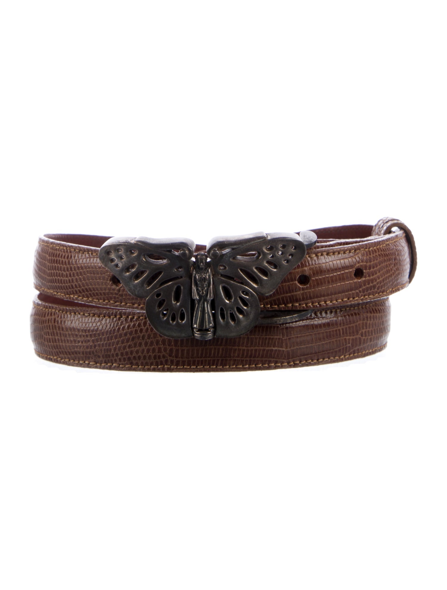 Kieselstein-Cord Skinny Crocodile Belt