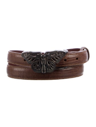 Kieselstein-Cord Skinny Crocodile Belt