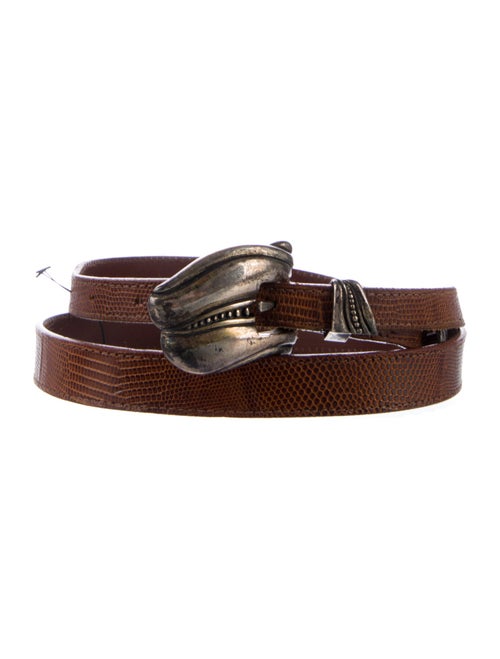 Kieselstein-Cord Skinny Python Belt