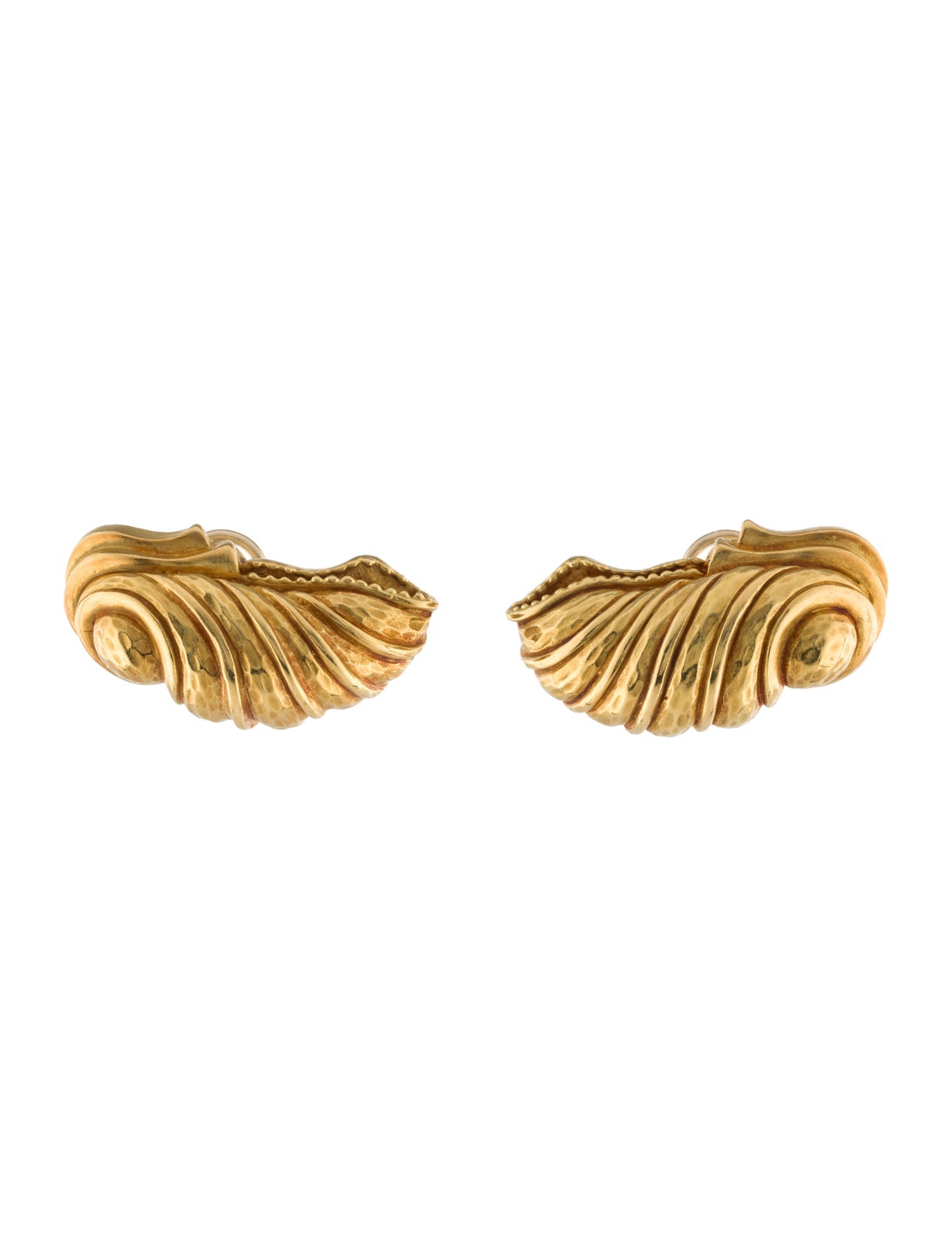 Kieselstein-Cord 18K Shell Clip-On Earrings