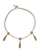 Kieselstein-Cord Citrine Alligator Collar Necklace