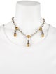 Kieselstein-Cord Citrine Alligator Collar Necklace