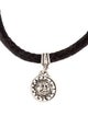 Kieselstein-Cord Kieselstein-Cord Leather Braided Sun Choker Pendant Necklace