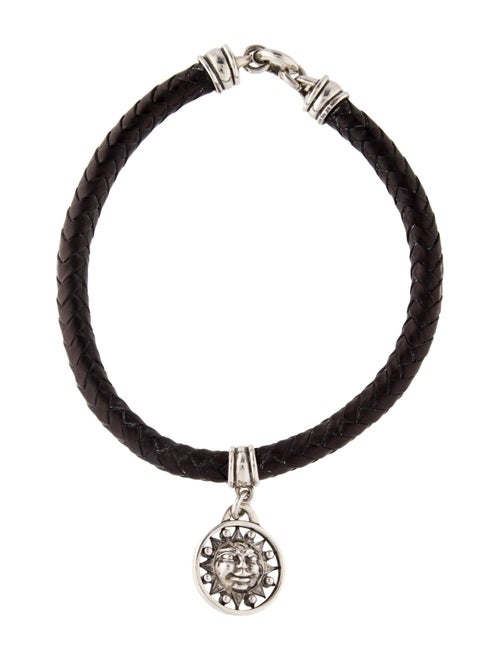 Kieselstein-Cord Kieselstein-Cord Leather Braided Sun Choker Pendant Necklace