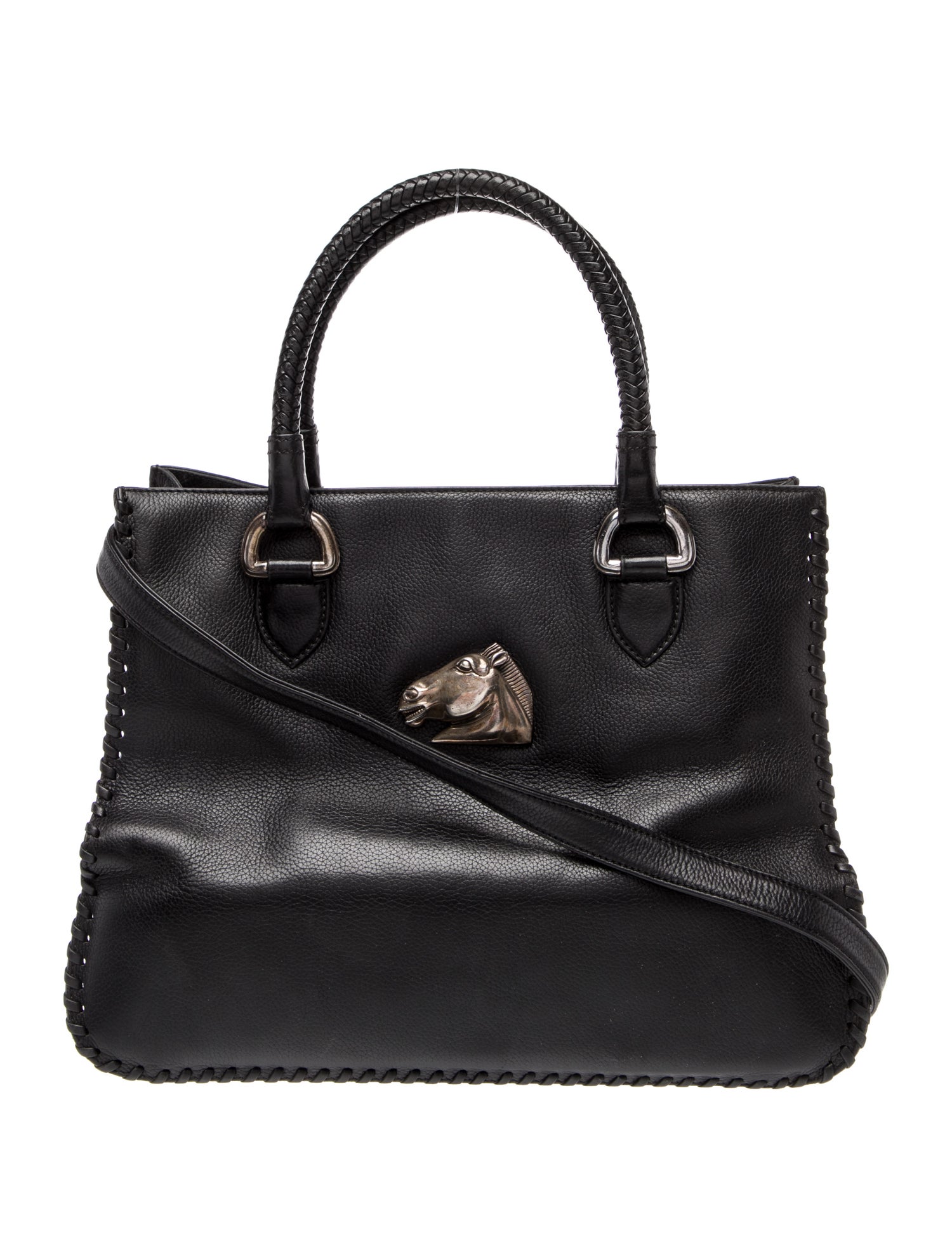 Kieselstein-Cord Leather Top Handle Bag