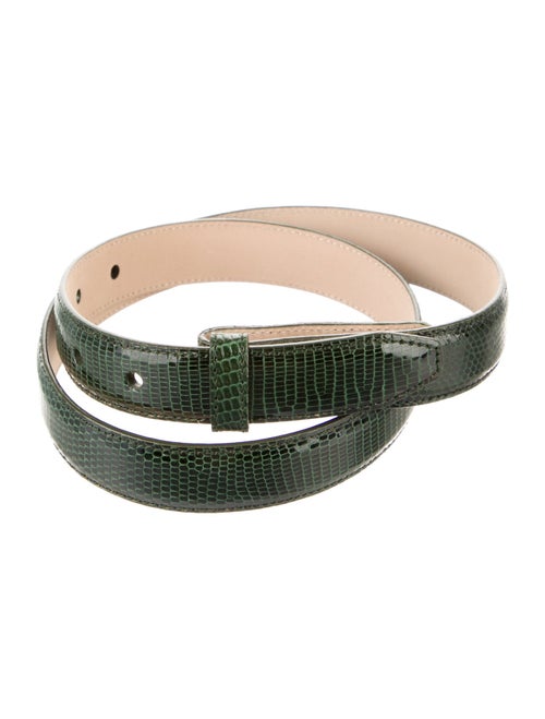Kieselstein-Cord Skinny Lizard Belt
