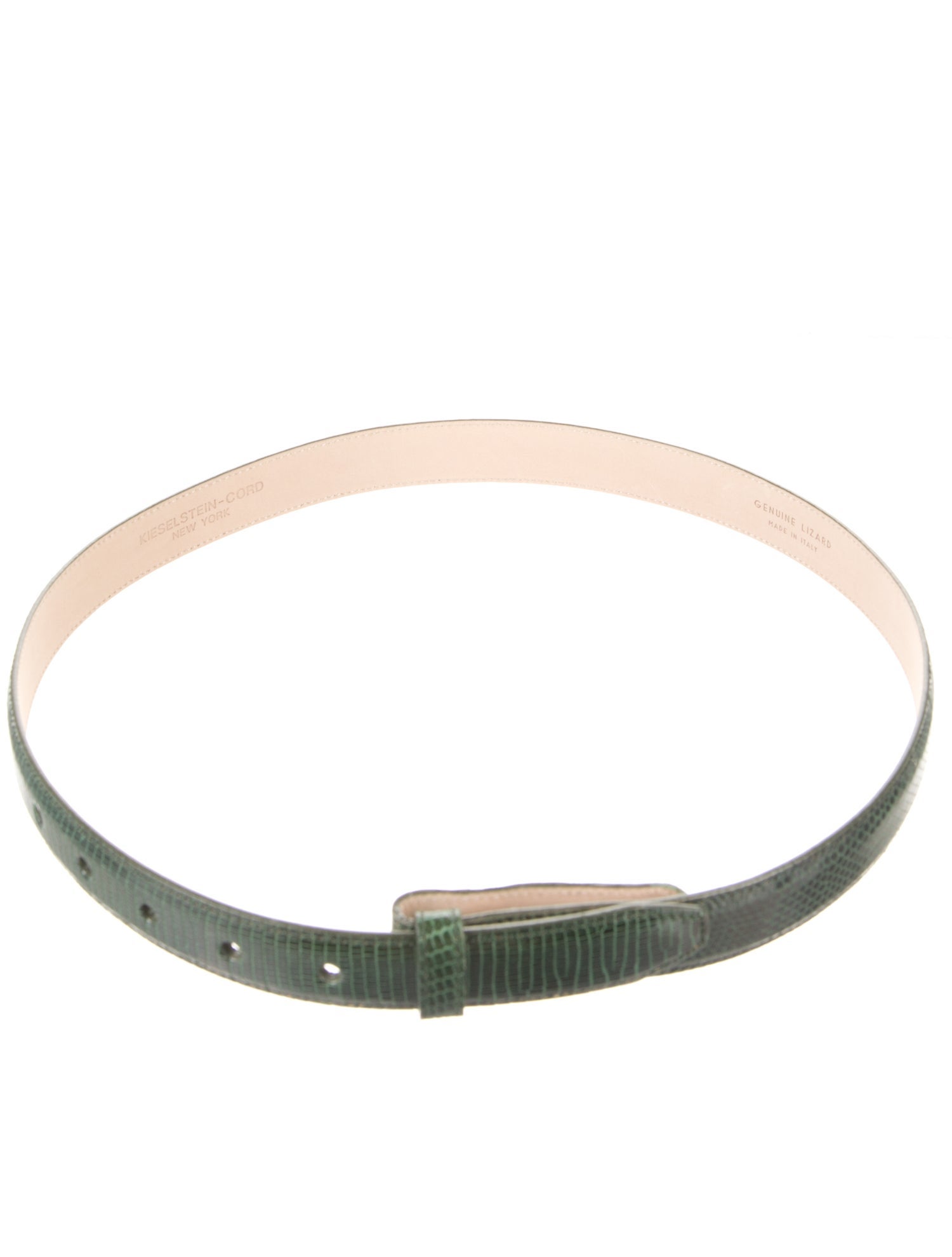 Kieselstein-Cord Skinny Lizard Belt