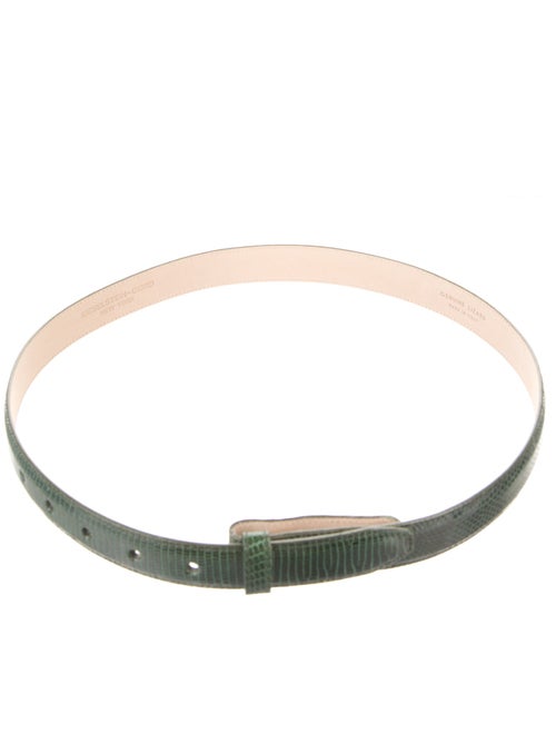 Kieselstein-Cord Skinny Lizard Belt