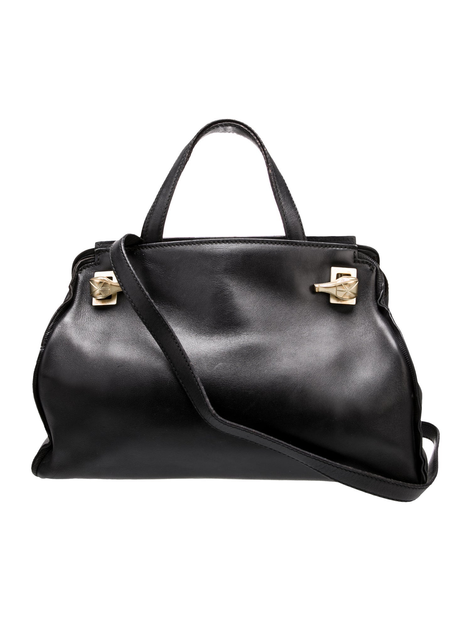 Kieselstein-Cord Leather Top Handle Bag