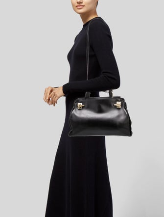 Kieselstein-Cord Leather Top Handle Bag