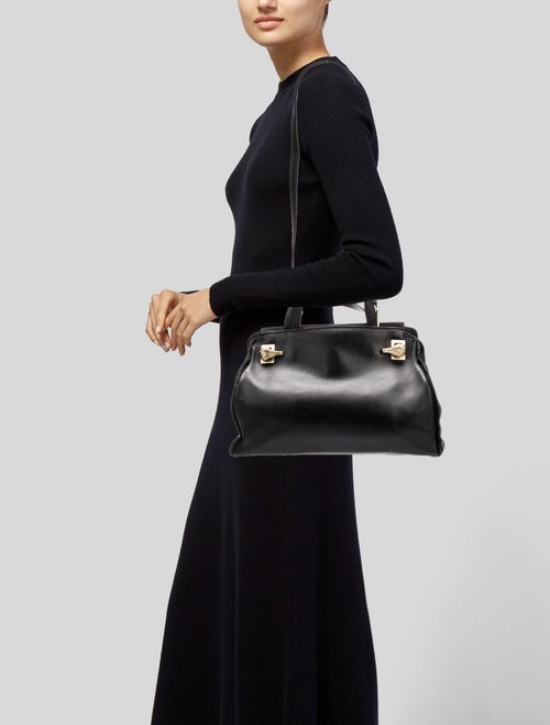 Kieselstein-Cord Leather Top Handle Bag