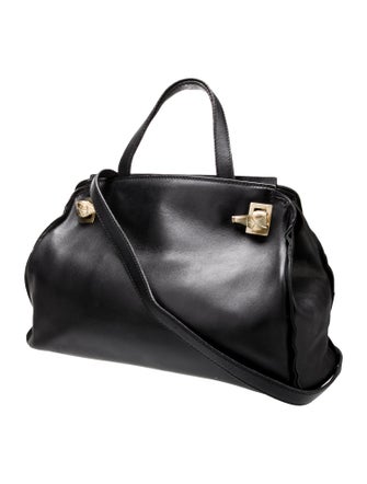Kieselstein-Cord Leather Top Handle Bag