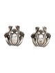Kieselstein-Cord Frog Earclip Earrings