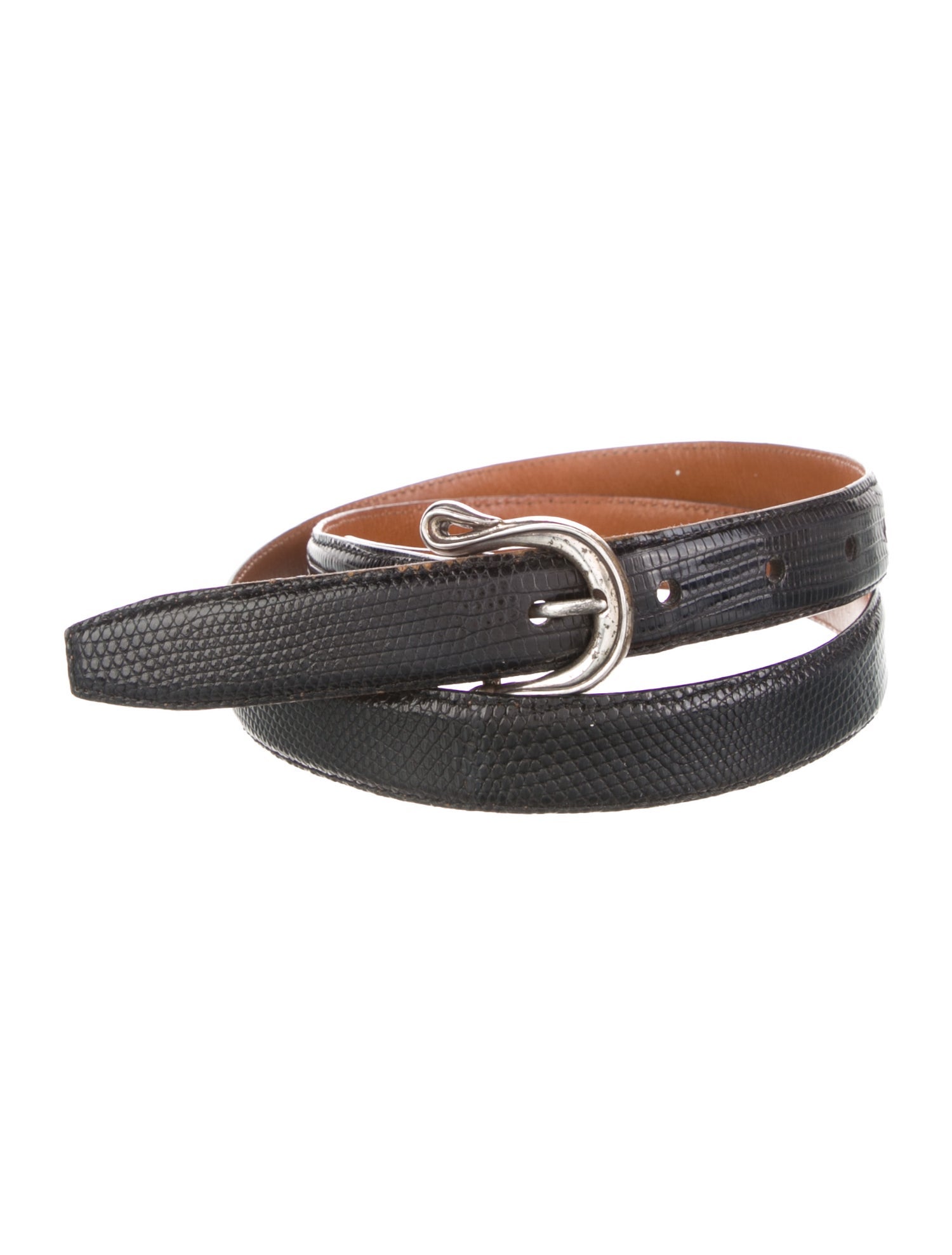 Kieselstein-Cord Skinny Leather Belt