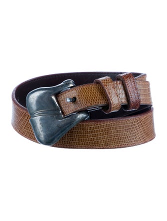 Kieselstein-Cord Embossed Leather Belt
