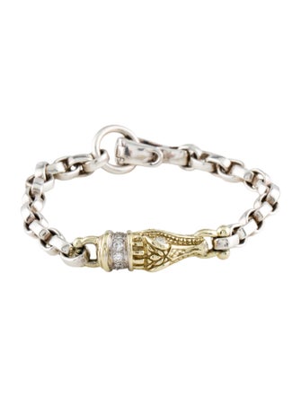Kieselstein-Cord Diamond Alligator Link Bracelet