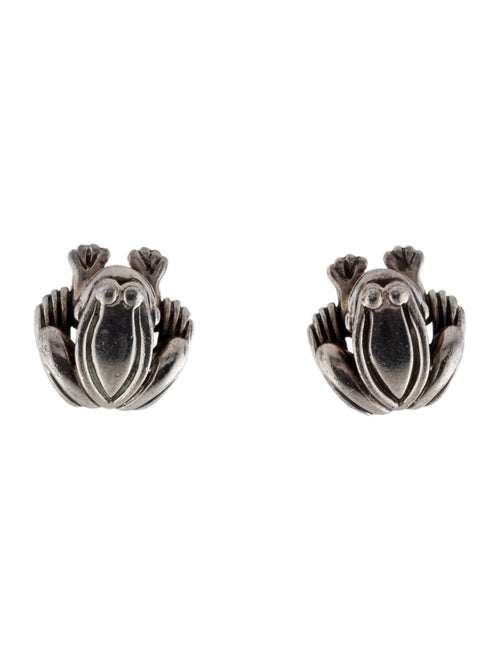 Kieselstein-Cord Frog Clip-On Earrings