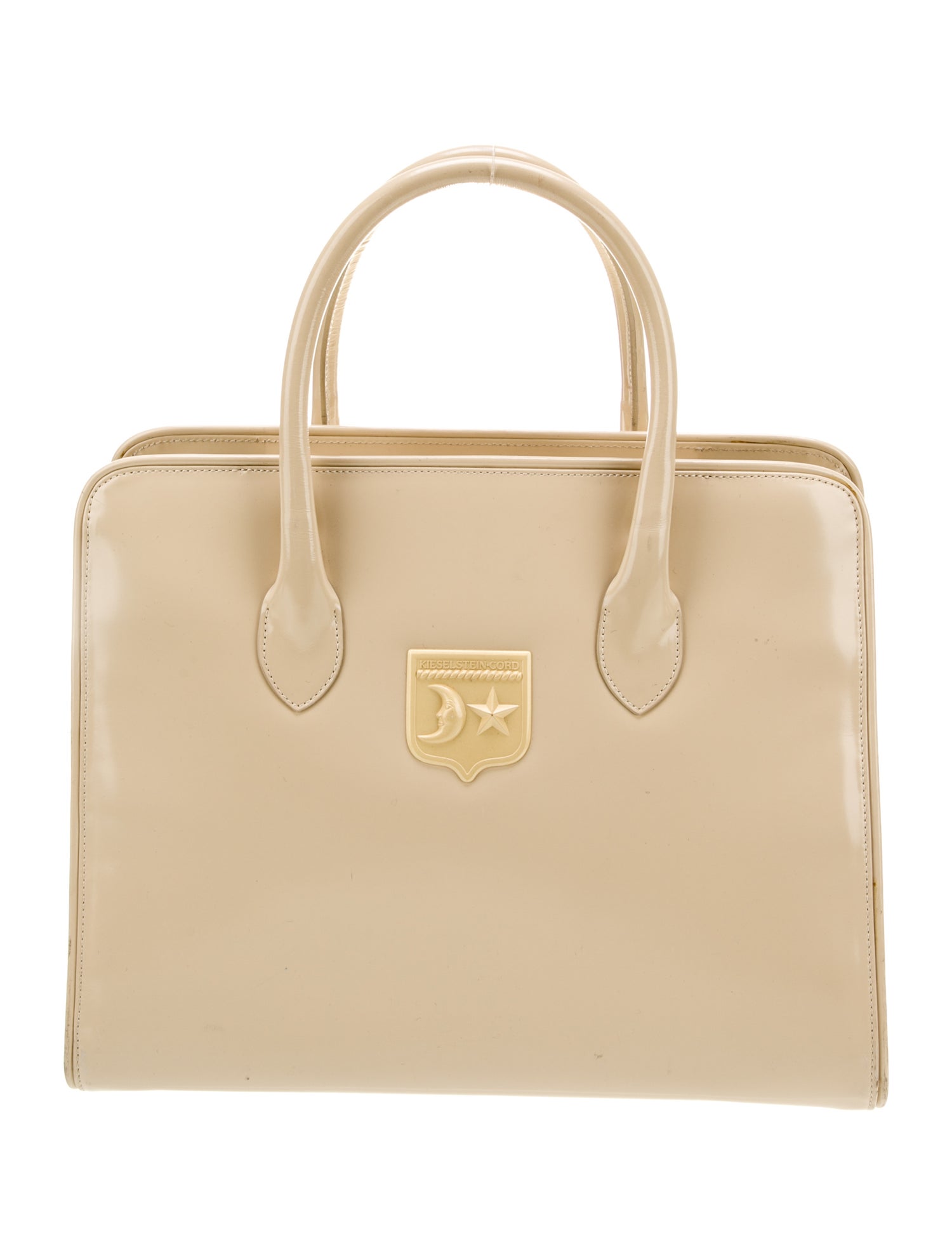 Kieselstein-Cord Patent Leather Top Handle Bag