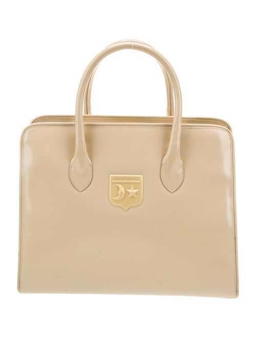 Kieselstein-Cord Patent Leather Top Handle Bag