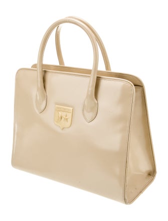 Kieselstein-Cord Patent Leather Top Handle Bag