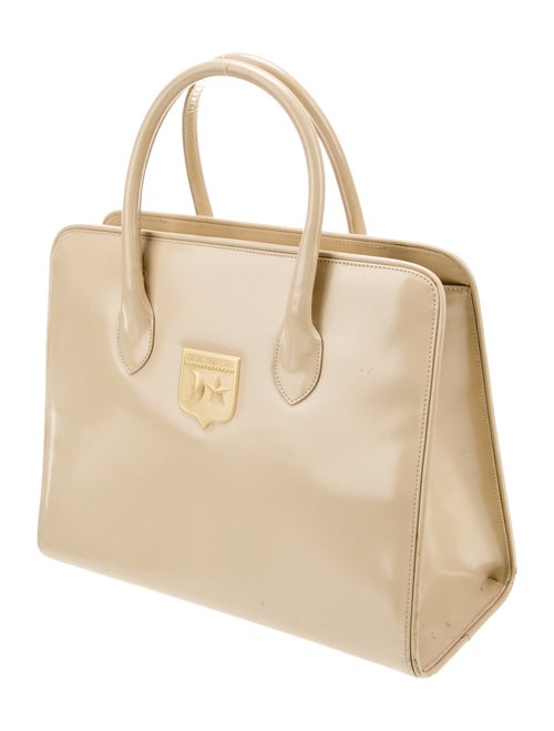 Kieselstein-Cord Patent Leather Top Handle Bag