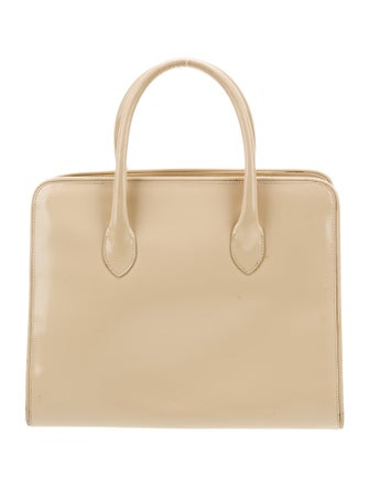 Kieselstein-Cord Patent Leather Top Handle Bag