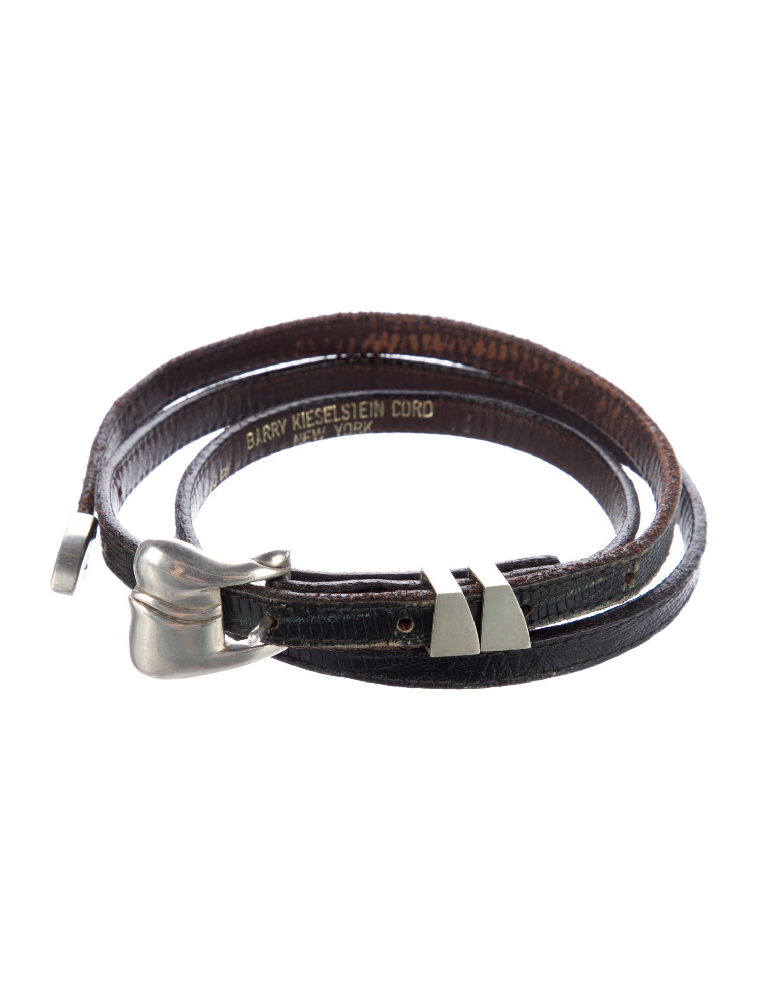 Kieselstein-Cord Leather Waist Belt