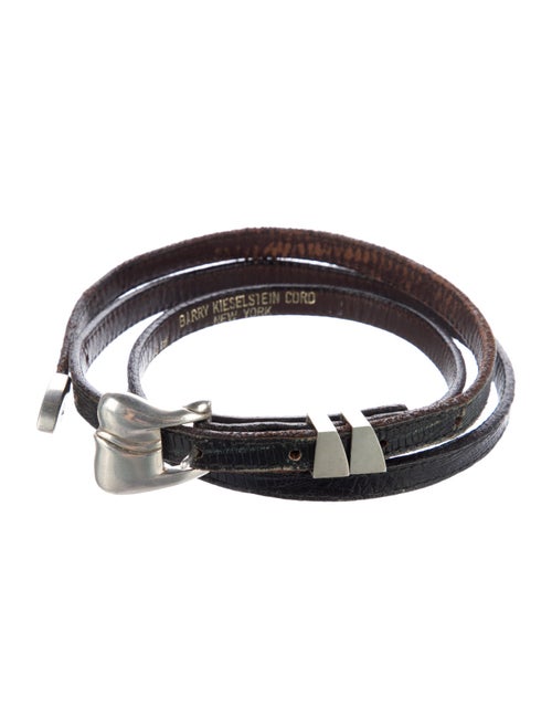 Kieselstein-Cord Leather Waist Belt