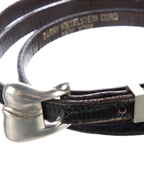 Kieselstein-Cord Leather Waist Belt