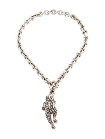 Kieselstein-Cord Frog Pendant Necklace