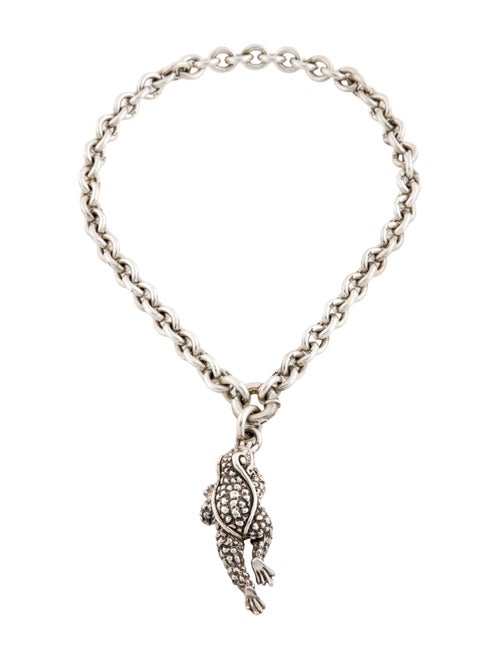 Kieselstein-Cord Frog Pendant Necklace