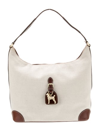 Kieselstein-Cord Canvas Shoulder Bag