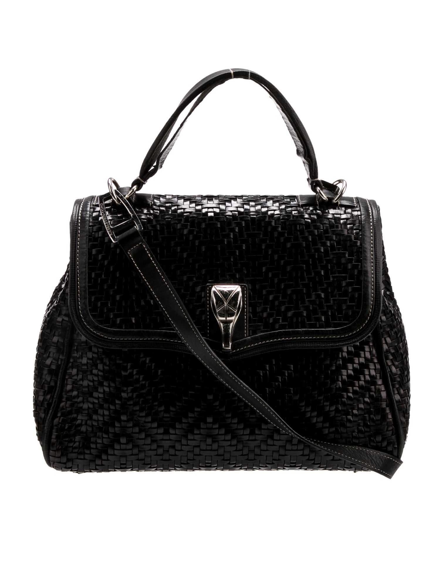 Kieselstein-Cord Leather Top Handle Bag