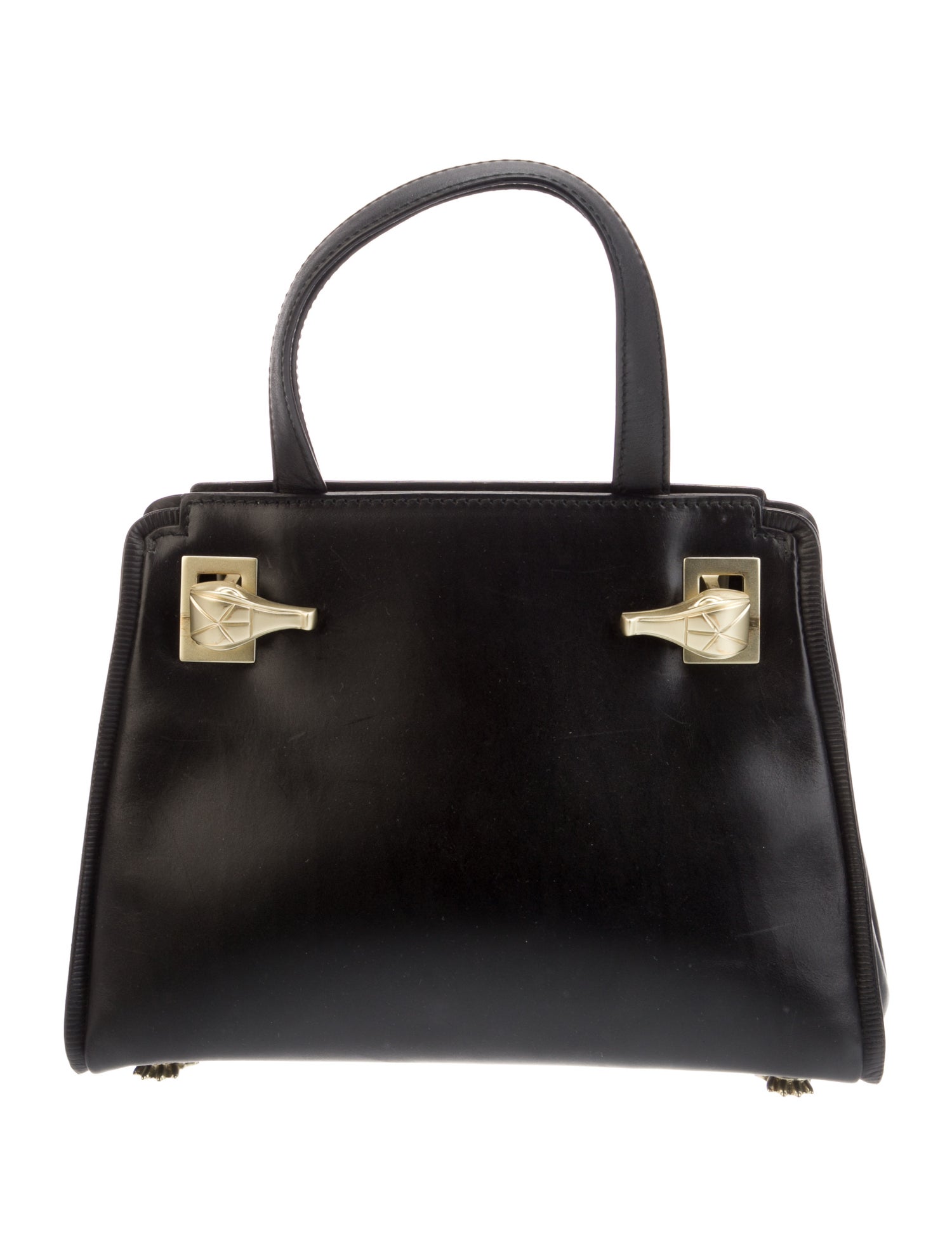 Kieselstein-Cord Leather Top Handle Bag