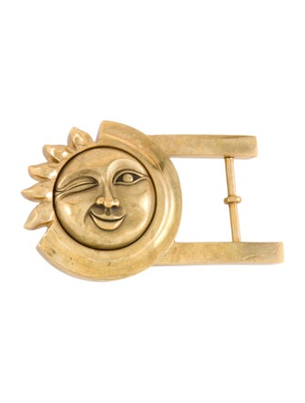 Kieselstein-Cord Winking Sun Belt Buckle