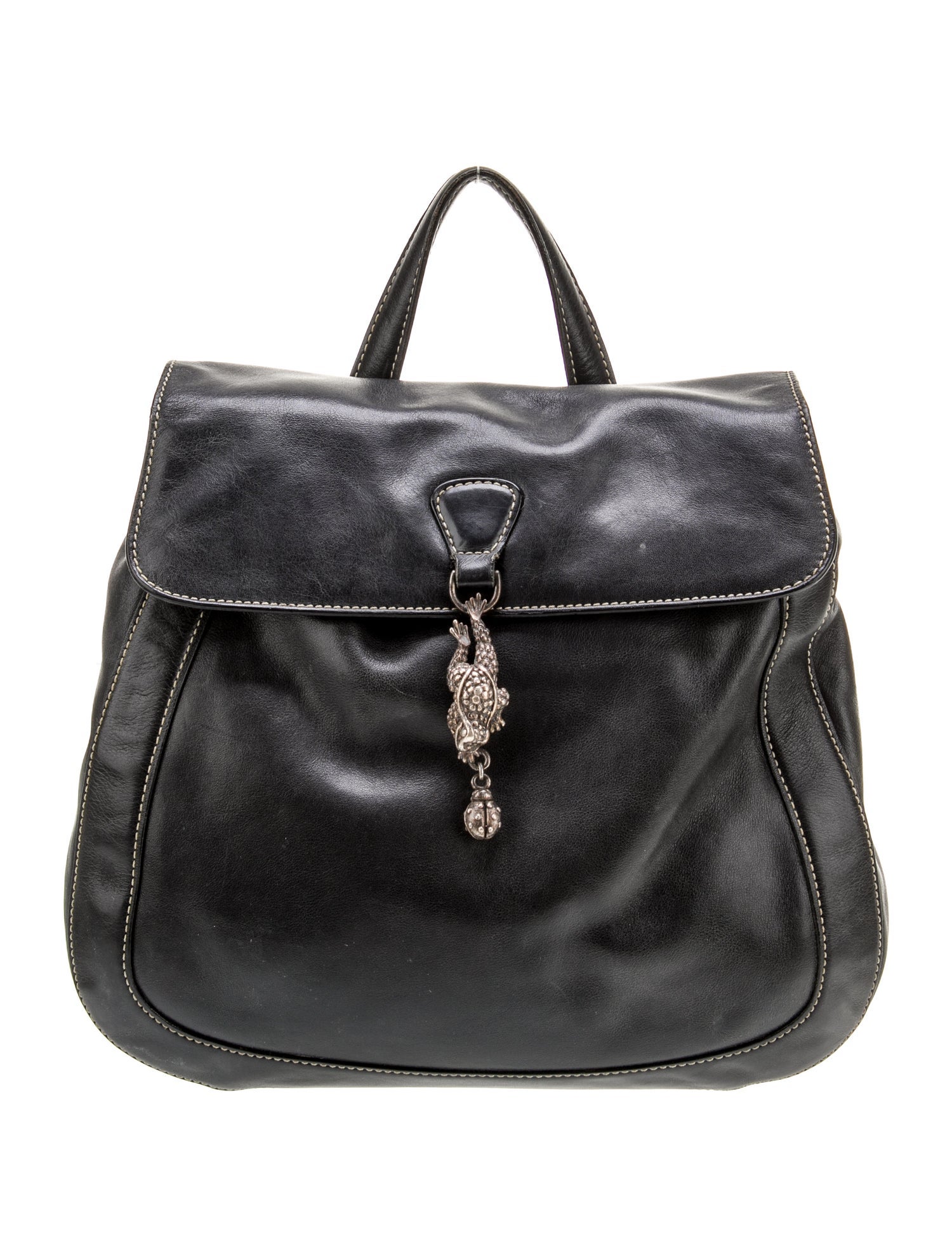 Kieselstein-Cord Leather Backpack