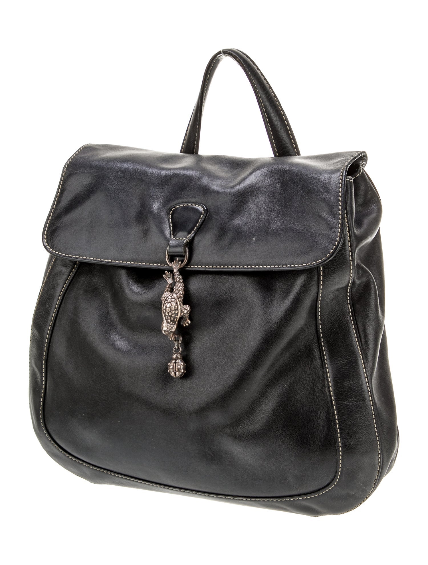 Kieselstein-Cord Leather Backpack