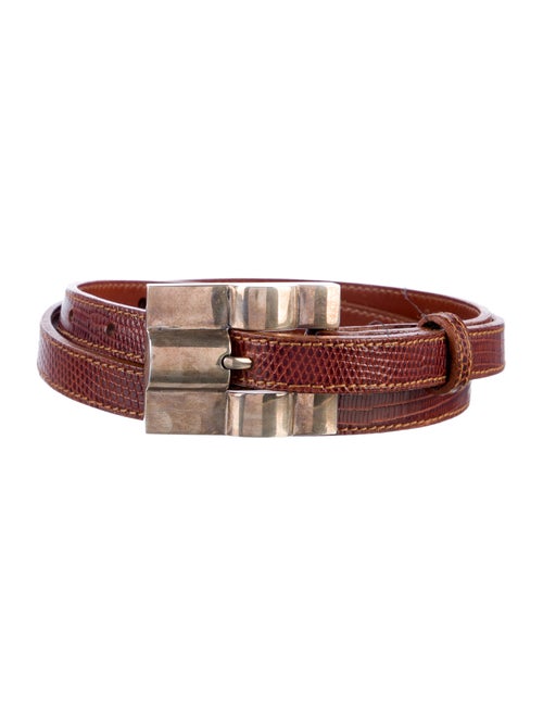 Kieselstein-Cord Skinny Lizard Belt