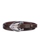 Kieselstein-Cord Skinny Leather Belt