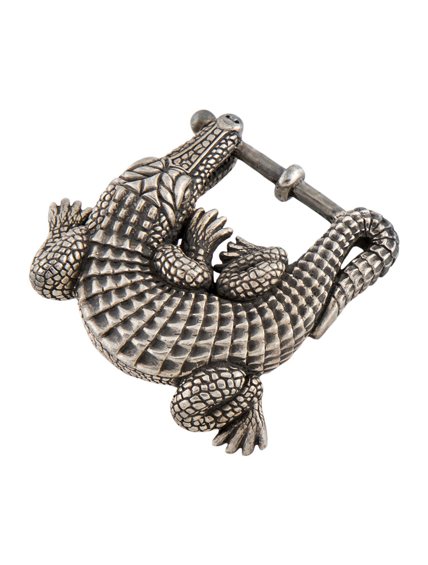Kieselstein-Cord Crocodile Belt Buckle