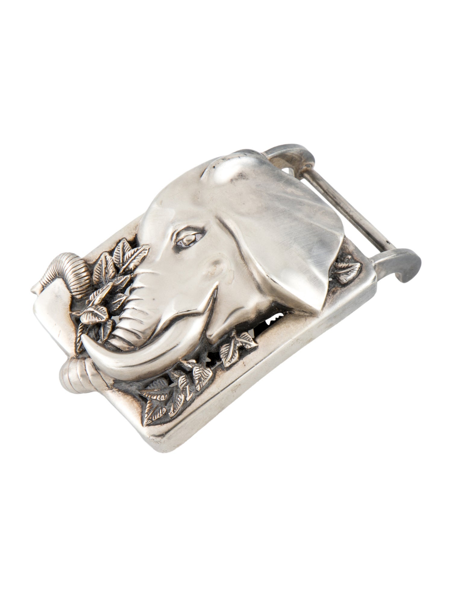 Kieselstein-Cord Elephant Head Belt Buckle
