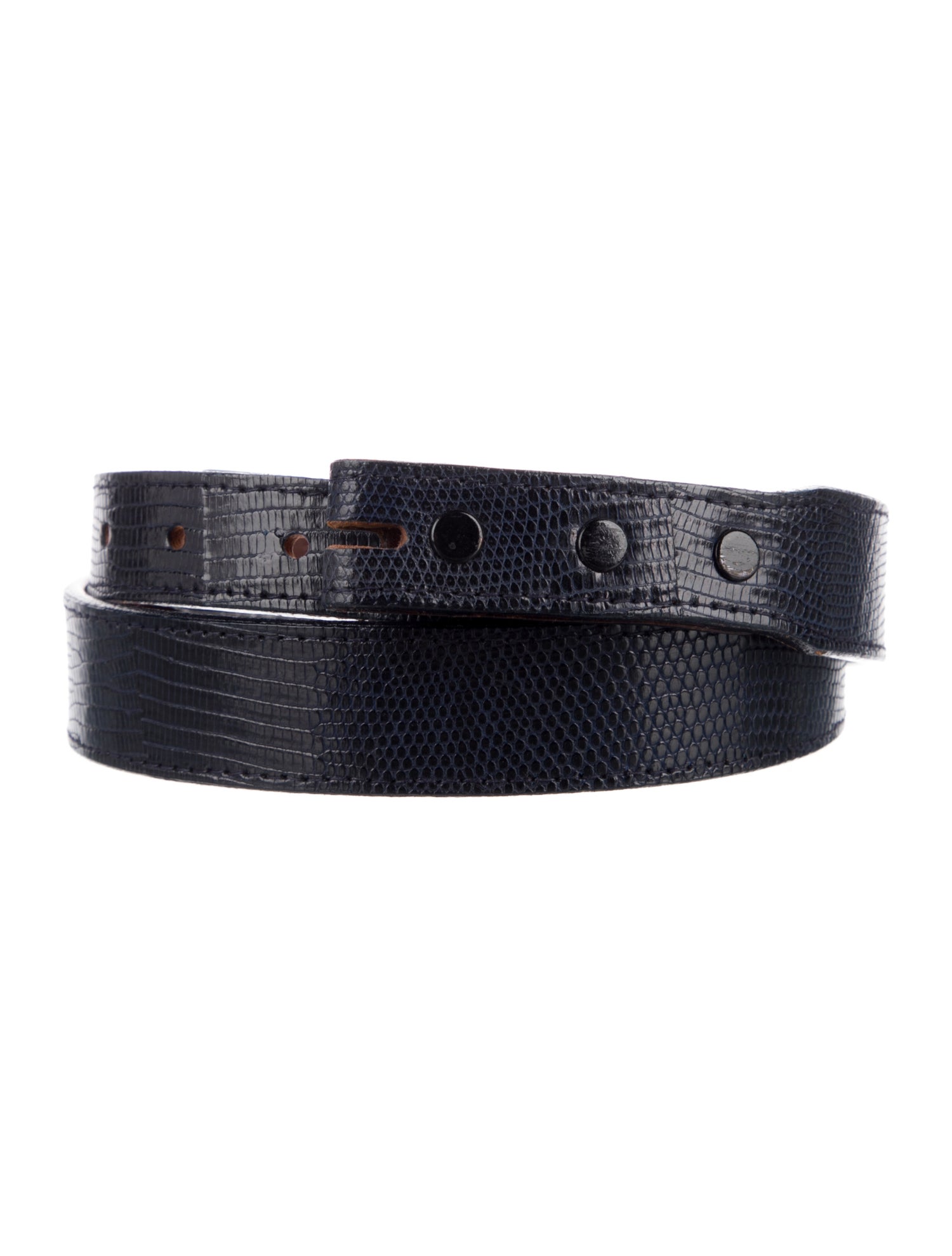 Kieselstein-Cord Skinny Lizard Belt