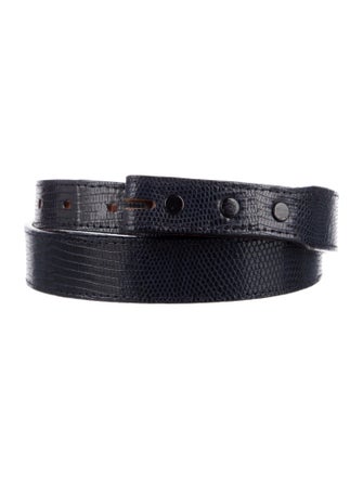Kieselstein-Cord Skinny Lizard Belt